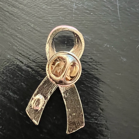 Vintage Enamel Breast Cancer Pin - Picture 3 of 4